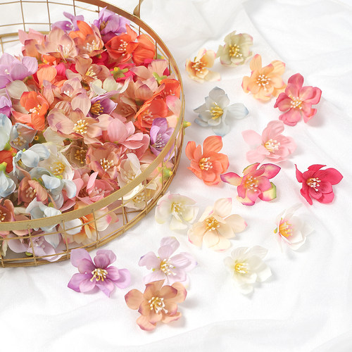 仿真花蔷薇花假花diy手工发夹