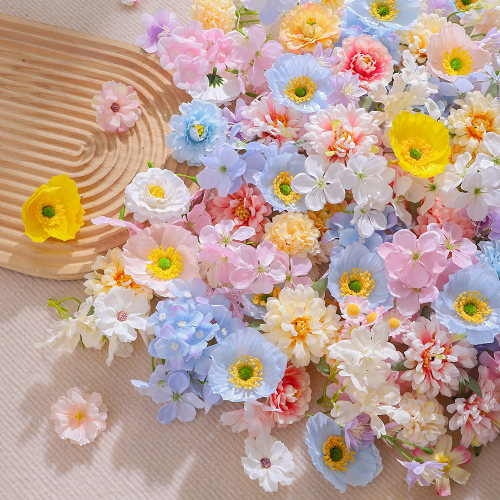 小清新浅色混搭簪花DIY材料包