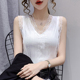 蕾丝吊带背心女夏外穿西装 洋气内搭高级感打底衫 气质v领别致0201e