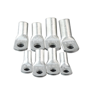 45度铜鼻子铜管端子T45-35/8 折弯铜鼻子45度弯角铜接线端子