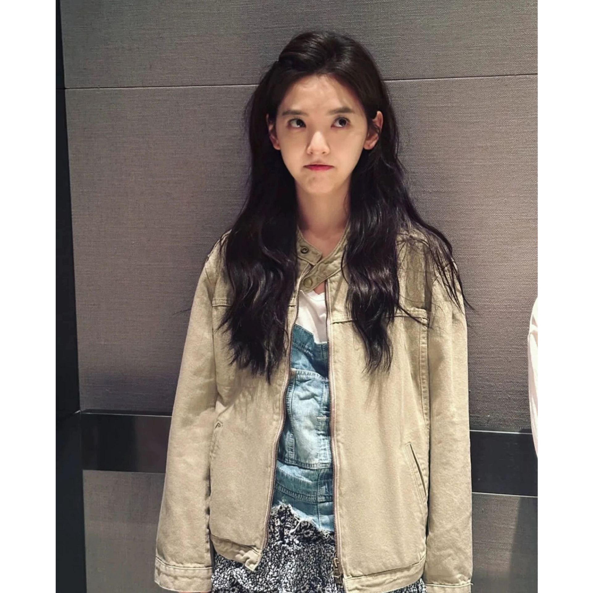 VERIDIAN DEW-25秋韩国设计师新款baby酱/章若楠同款复古夹克外套