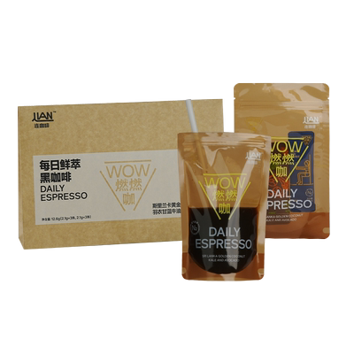 连咖啡燃燃咖黑咖啡速溶咖啡粉