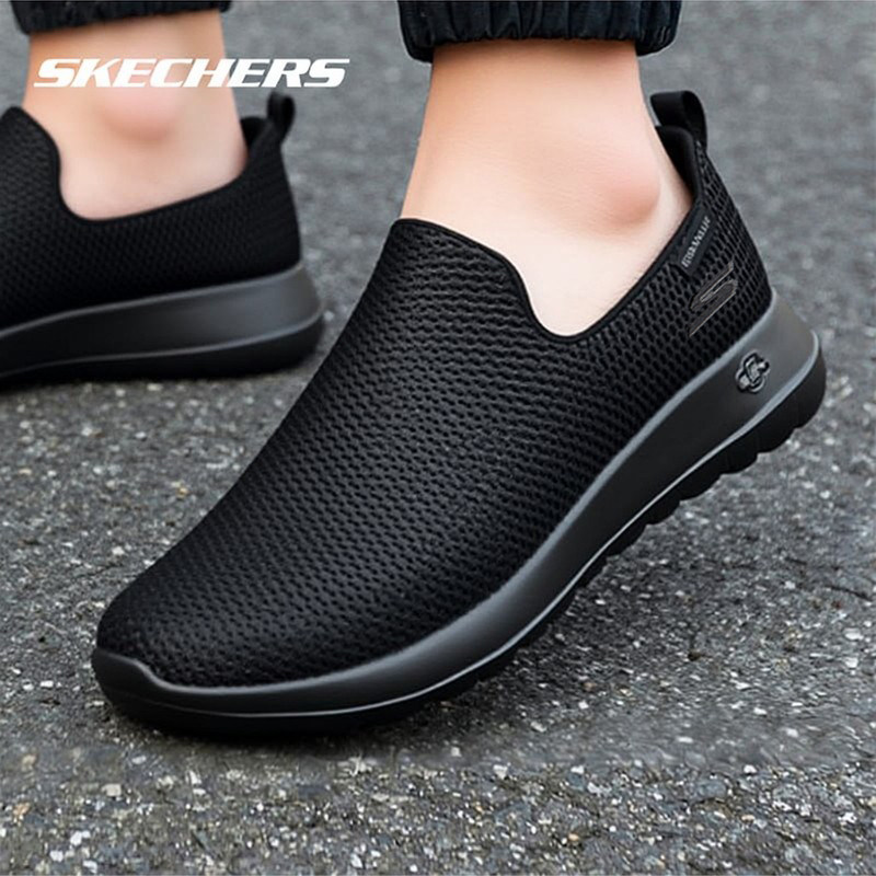 斯凯奇男鞋黑武士一脚穿健步鞋透气乐福鞋休闲鞋缓震运动鞋老人鞋,流行男鞋,健步鞋,淘宝优惠券,粉丝福利购,淘宝优惠卷