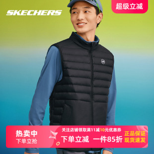 保暖鸭绒简约时尚 新款 羽绒服羽绒马甲外套 2025冬季 斯凯奇春夏男装