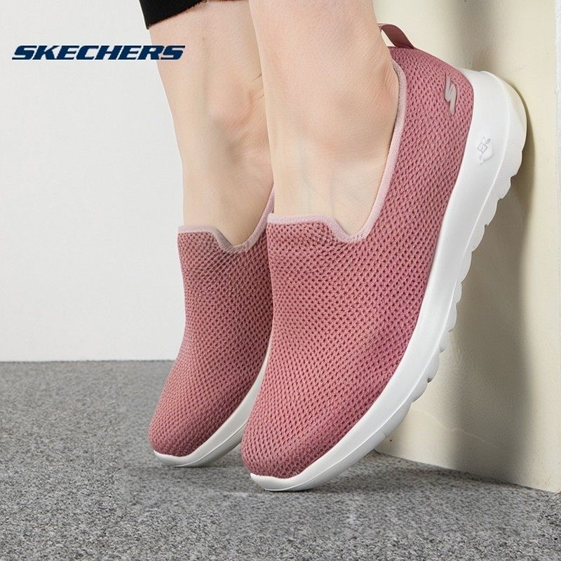 斯凯奇网面休闲鞋女鞋春季款一脚穿健步鞋粉色妈妈鞋通勤鞋老人鞋,女鞋,时尚休闲鞋,淘宝优惠券,粉丝福利购,淘宝优惠卷