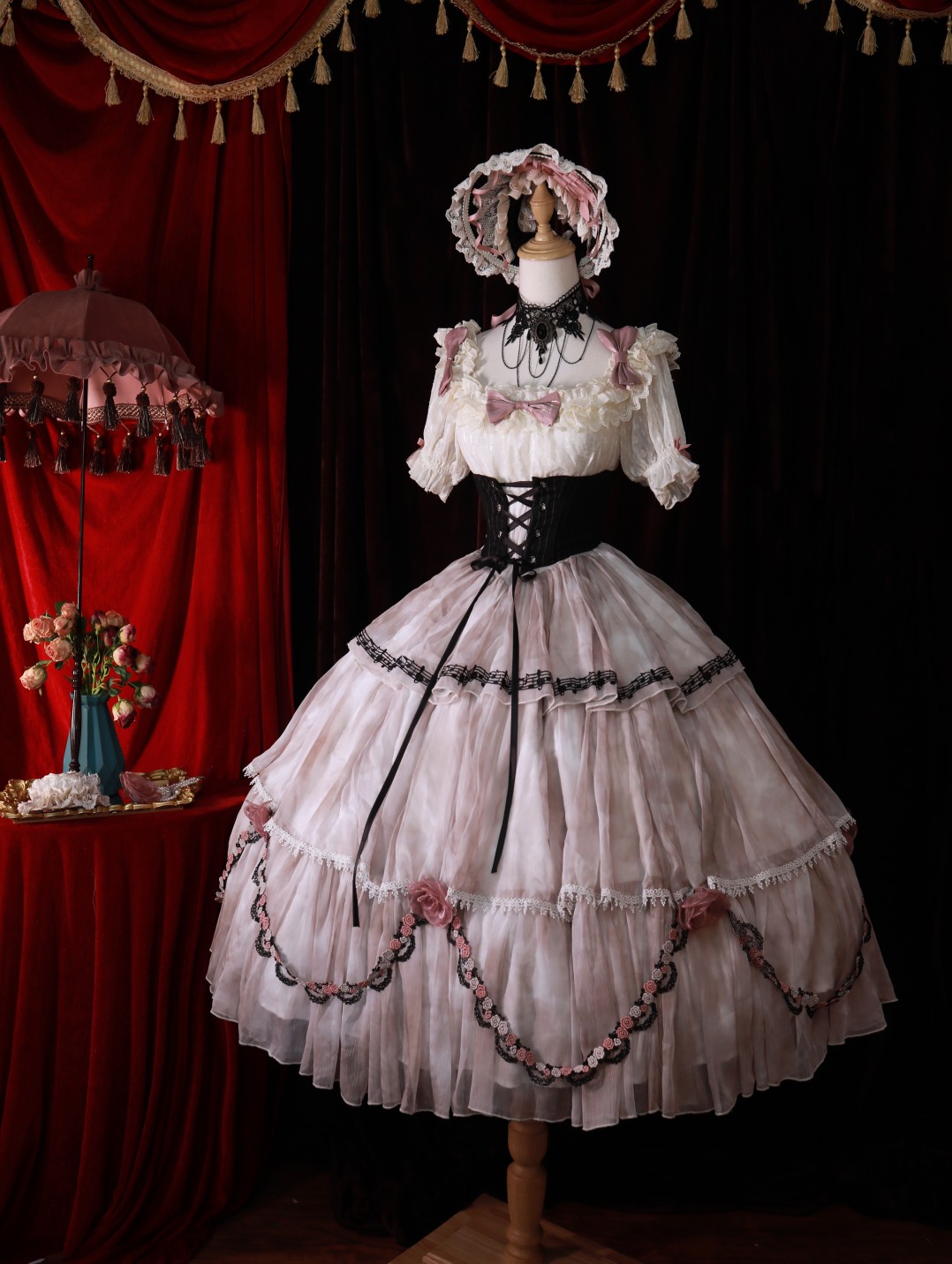 【尾款已截止】 戴安娜寄语原创Lolita三段式op短袖连衣裙