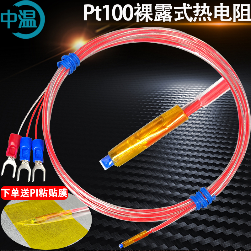 中温Pt100裸露式热电阻高精度小
