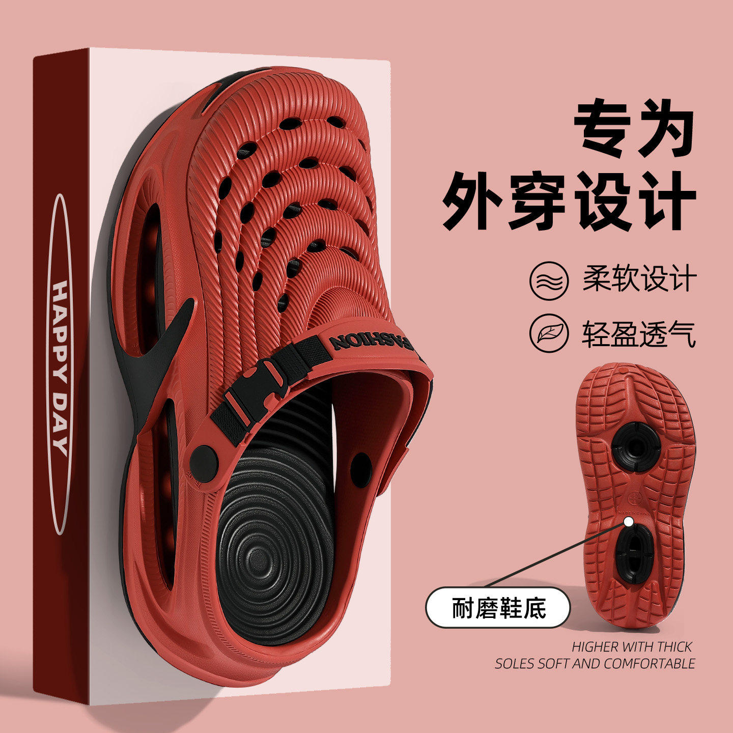 手术室拖鞋静音洞洞鞋外穿夏季