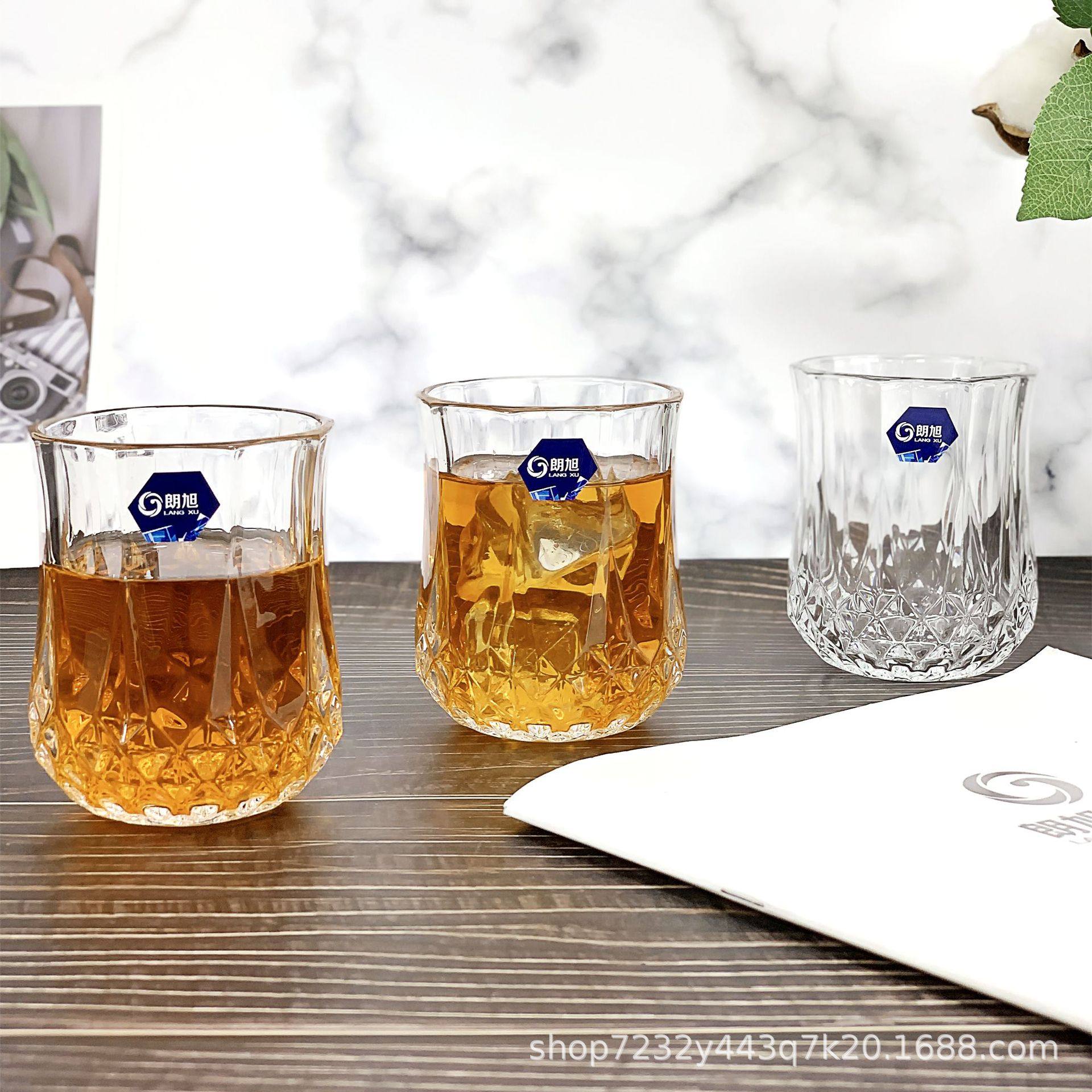 朗旭玻璃复古钻石威士忌杯欧式洋酒杯鸡尾酒杯 KTV酒吧玻璃杯,餐饮具,洋酒/威士忌杯,淘宝优惠券,粉丝福利购,淘宝优惠卷