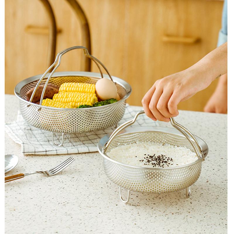 电饭煲蒸笼通用蒸格304不锈钢专用蒸饭米汤分离蒸屉沥水沥水神器