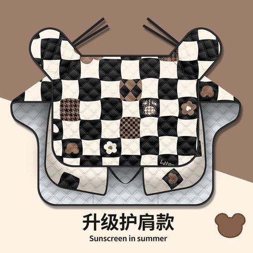 电动车挡风被夏季摩托车防晒防风罩双面防水电瓶电车夏天风挡薄款