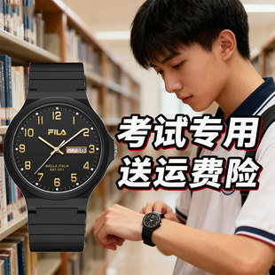 FILA斐乐手表女士款 儿童石英腕表6691 学生初高中考试专用日历男款