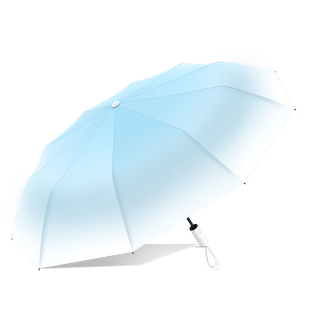渐变太阳伞高颜值女生晴雨两用雨伞防晒紫外线全自动遮阳定制logo