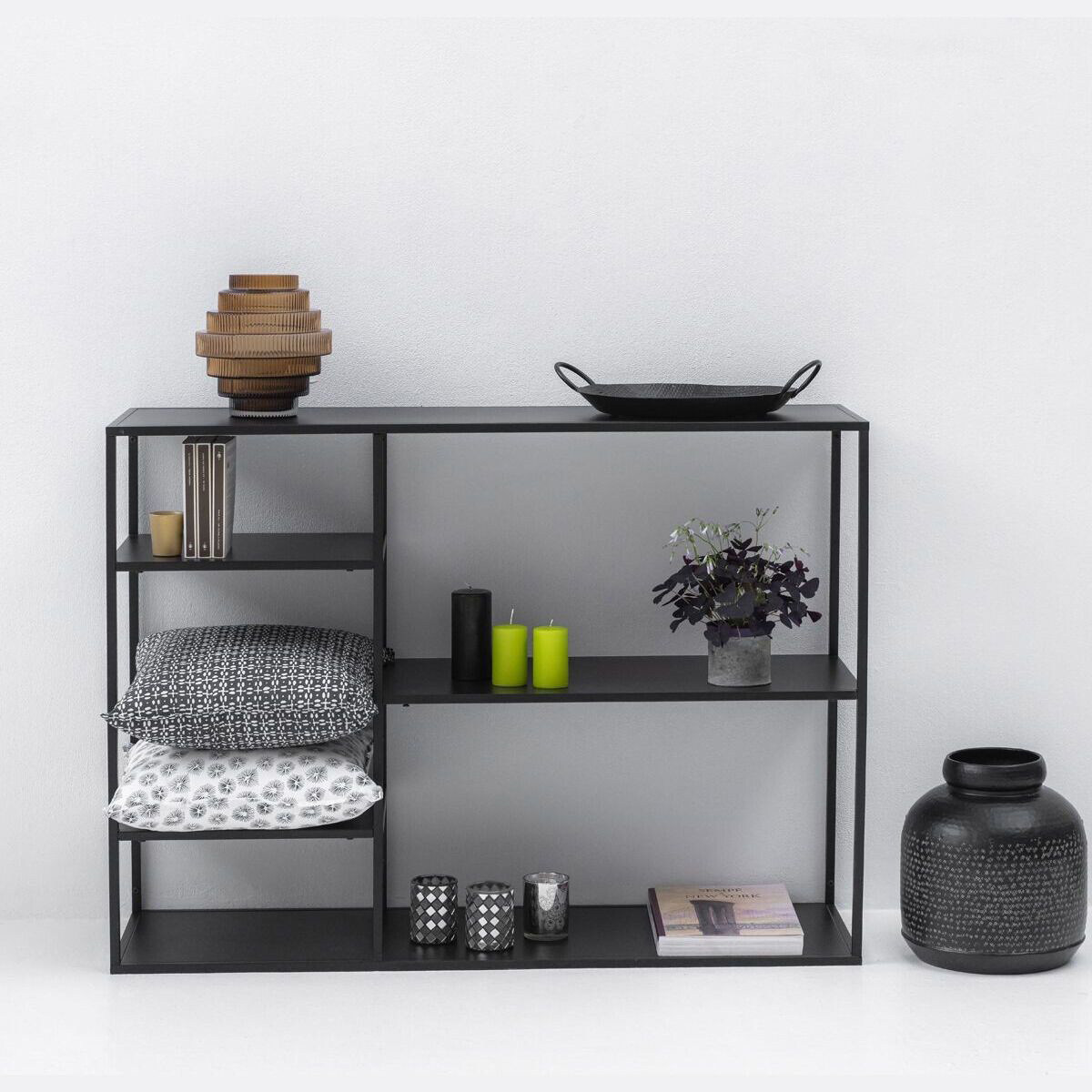 简约铁艺沙发后多层展示置物架客厅装饰玄关厨房收纳隔板环保书架