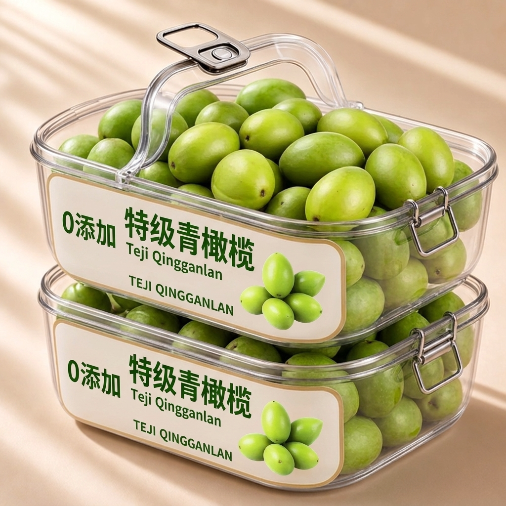 橄榄新鲜生甜橄榄青果潮汕特产橄榄甘草新鲜蜜饯福建炖汤孕妇水果