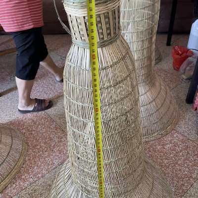 手工倒须喇叭口竹编鱼篓泥鳅黄鳝笼怀旧装饰送礼(特大号)天然