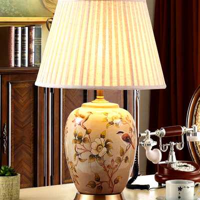 圣玛帝诺美式陶瓷台灯客厅大号卧室床头灯沙发角几欧式新中式台灯