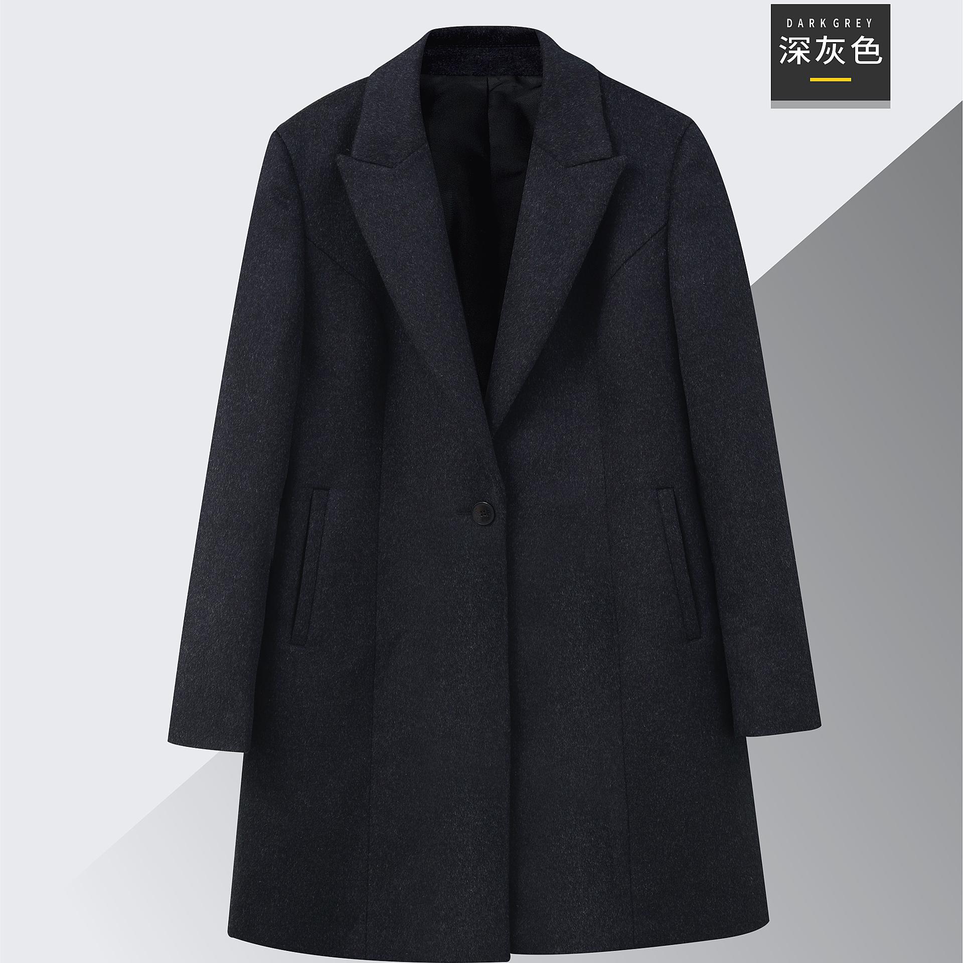 新款华为AITO问界毛呢大衣鸿蒙4s店男女工装羊毛外套工作服外套