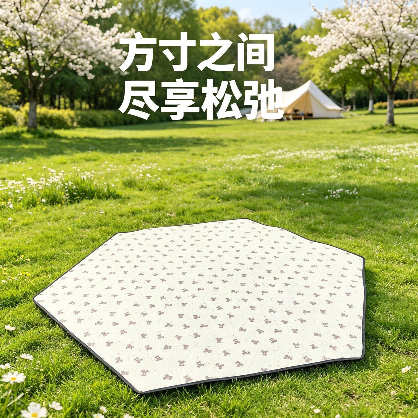 六角帐篷地垫户外六边形图片