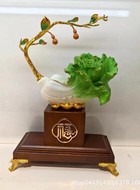 百财如意摆件酒柜玄关电视柜玄关装饰品店铺公司办公室开业摆件