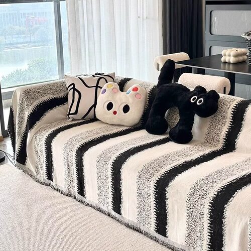 Khăn phủ ghế sofa 简约现代雪尼尔沙发巾盖布