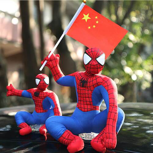 蜘蛛人汽车摆件车外车顶