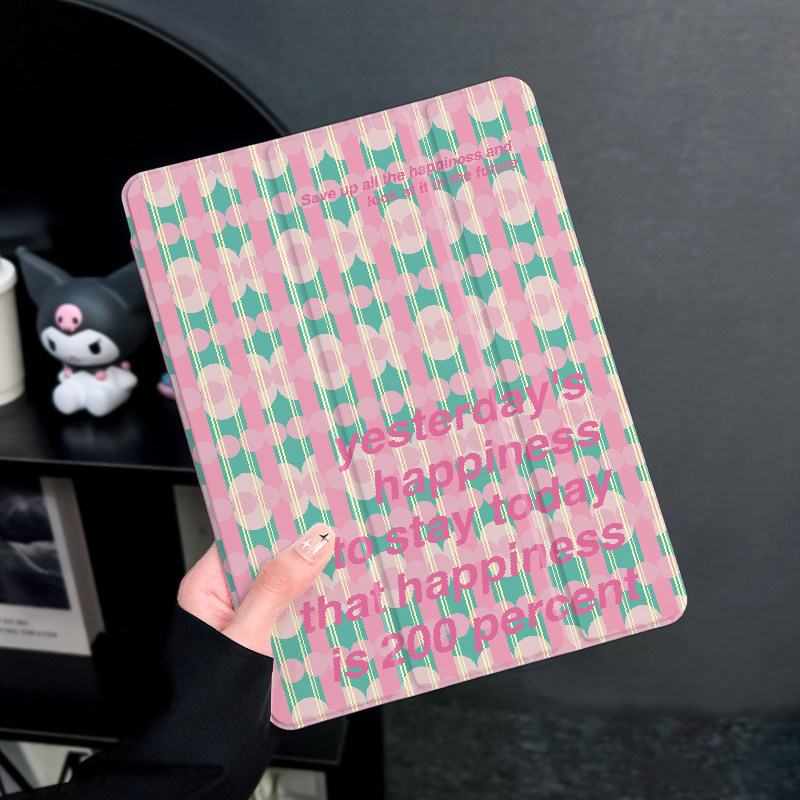 粉格英文适用于华为matepadpro11保护套带笔槽matepad10.4保护壳荣耀平板7全包10.8寸硅胶防摔2023三折式电脑