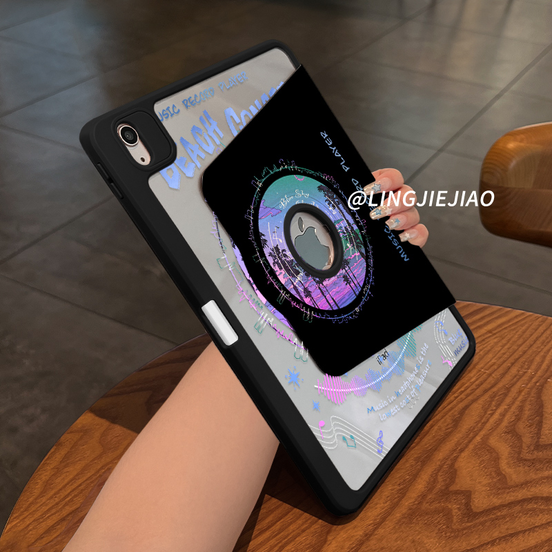 适用于ipad露标旋转亚克力保护壳
