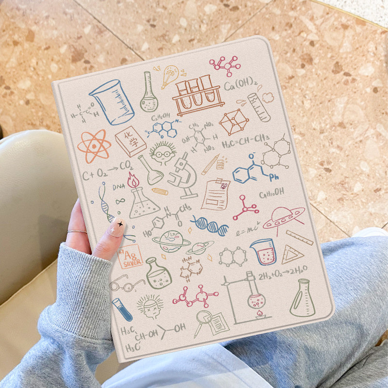 适用于华为Matepad10.4保护套化学生物m5青春卡通pro硅胶女11英寸se平板保护壳8.4寸全包m6高能版10.8带笔槽