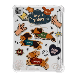 【送钢化膜】适用于ipad10保护套2025新款air6/4平板壳mini6/4笔槽第9代九2018透明pro11猫咪牛仔苹果Air4软