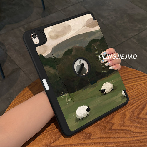 适用于ipad露标旋转亚克力保护壳