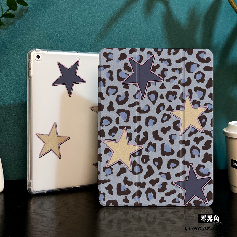 蓝纹星星适用于ipadmini7保护壳ipad10/9平板壳11代2025苹果air8/6/5九代带笔槽13寸硅胶pro11全包mini7迷你6