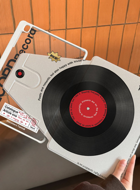 适用于ipad10保护壳360旋转平板套pro2025防弯摔11亚克力air6/5第10代mini7简约唱片苹果10.2笔槽Pro12.9寸18