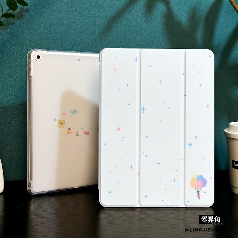 卡通气球适用于ipadmini7保护壳ipad10/9平板壳11代2025苹果air7/6/5九代带笔槽13寸硅胶pro11全包mini7迷你6