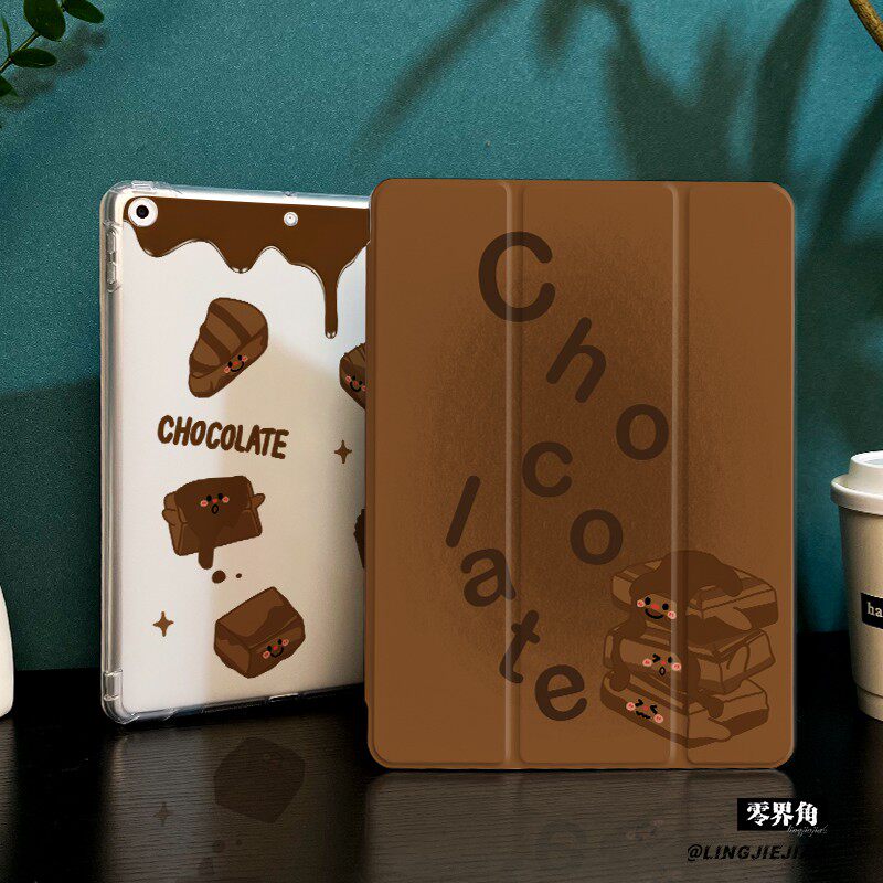 黑巧克力适用于ipadmini7保护壳ipad10/9平板壳11代2025苹果air7/6/5九代带笔槽13寸硅胶pro11全包mini7迷你6