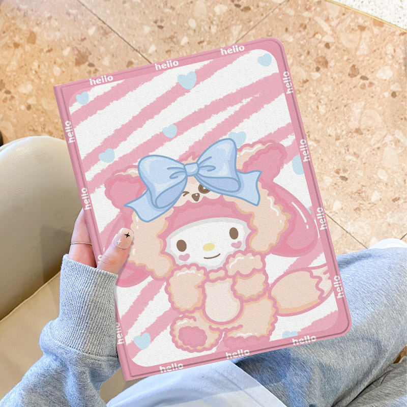 适用于ipad保护套ipad9壳猫咪装扮苹果air5第十代平板2022新款pro11带笔槽10.2硅胶全包mini6防摔ari4书本式