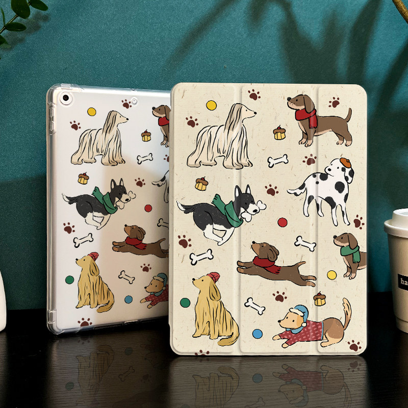 多样小狗适用于ipadmini7保护壳ipad10/9平板壳2025苹果air6/4/3新款第九代笔槽13寸硅胶pro11全包mini6迷你5