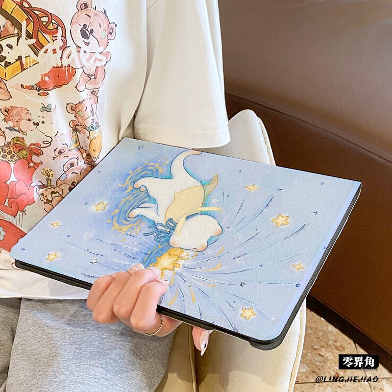 适用于华为平板matepad保护壳2025款蓝色烟花11.5s全包10.4寸air防摔se套Pro11硅胶13.2书本m6荣耀10女v87pro