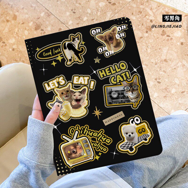 适用于华为matepad11平板保护壳2024新款小猫午茶11.5s防摔套pro硅胶女10.8寸se书本式8.4全包m6带笔槽荣耀9