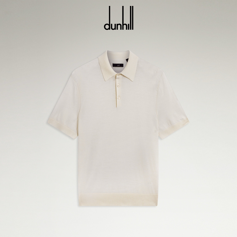 2025秋冬新品dunhill登喜路男士美利奴羊毛短袖 Polo 衫