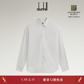 尖领衬衫 2025秋冬dunhill登喜路男士 棉质孟加拉条纹长袖