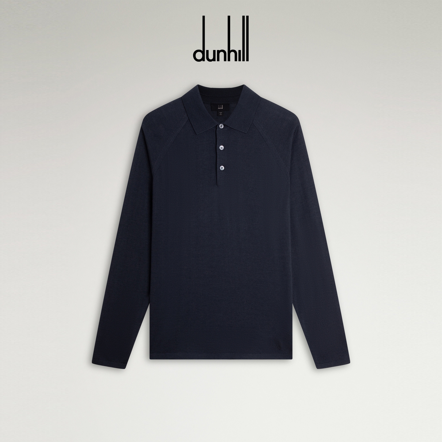 dunhill登喜路男士18针羊绒真丝长袖毛衣