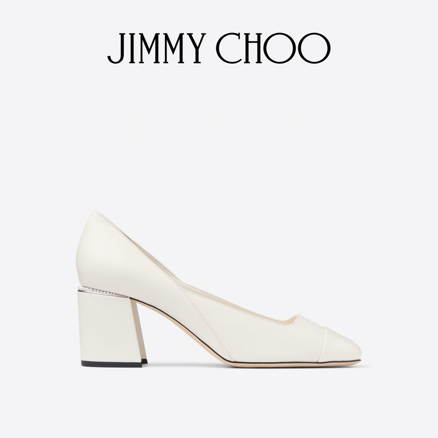 JIMMY CHOO/JENSON 65 女士 拿铁色漆皮高跟鞋