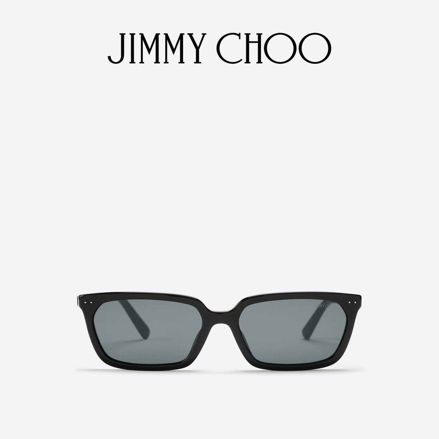 JIMMY CHOO/JOSI 女士 黑色矩形框太阳镜
