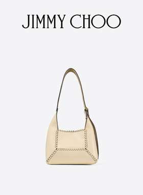 [新年礼物]JIMMY CHOO/DIAMOND HOBO S 女士 机车风酪乳色单肩包