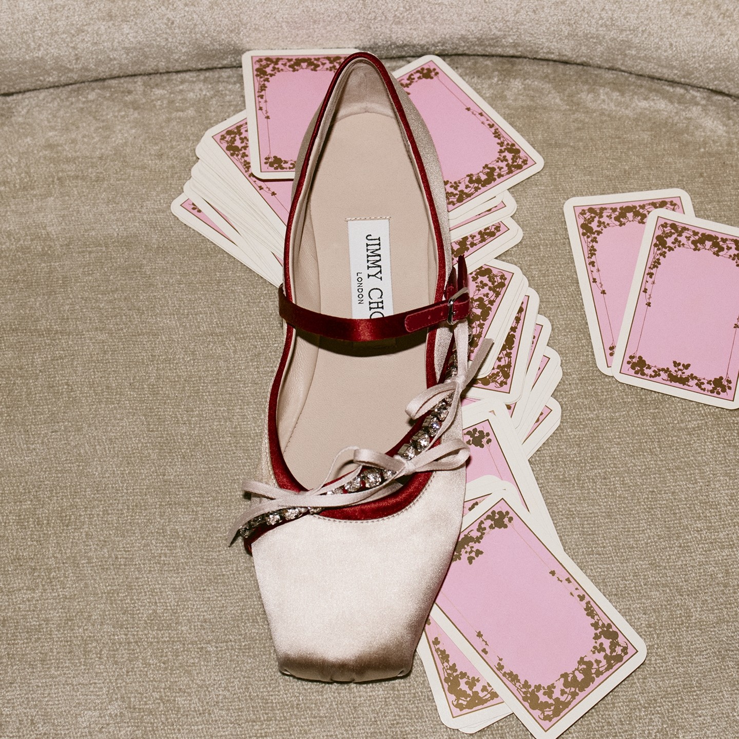 JIMMY CHOO/LOLI BALLERINA 女蝴蝶结饰芭蕾平底鞋,女鞋,浅口单鞋,淘宝优惠券,粉丝福利购,淘宝优惠卷