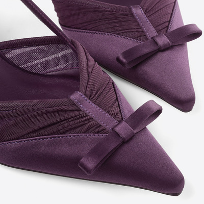 JIMMYCHOO/缎面薄纱高跟鞋