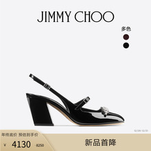 [限时折扣]JIMMY CHOO/BELINDA SLING BACK 70女玛丽珍凉鞋露跟鞋