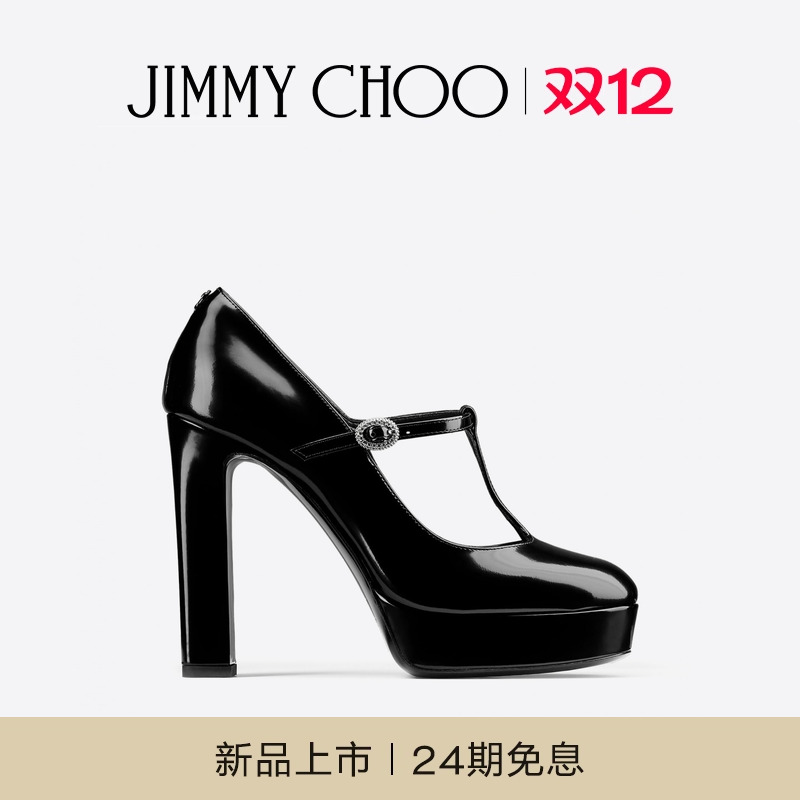 [圣诞礼物]JIMMY CHOO/MARENE MARY JANE女水晶玛丽珍高跟鞋