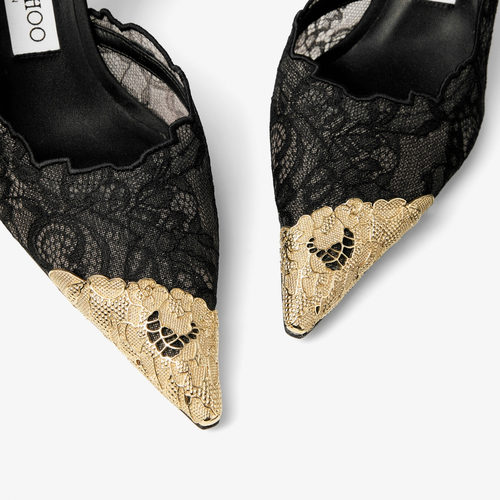 [2026秋季系列]JIMMY CHOO/FAIZ PUMP 65 女士 金属饰蕾丝高跟鞋